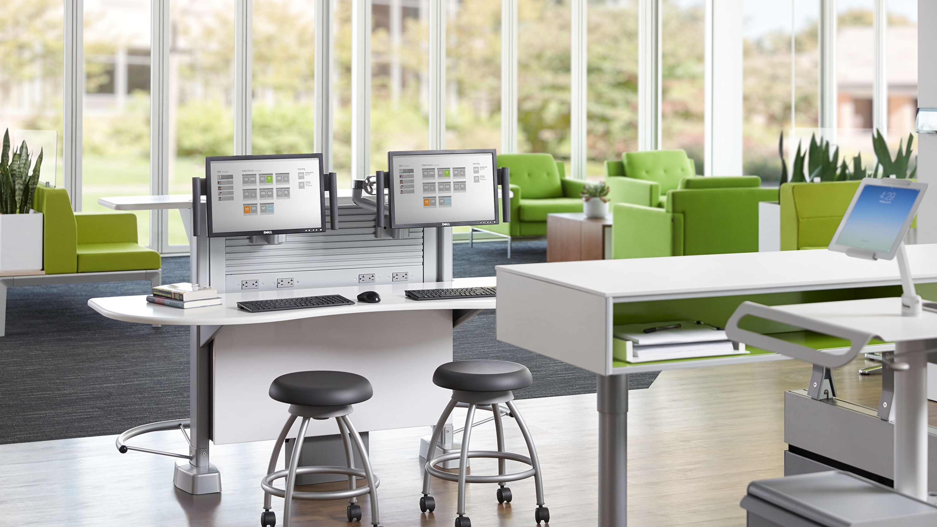 Sync Modular Clinician Workstations Steelcase Health