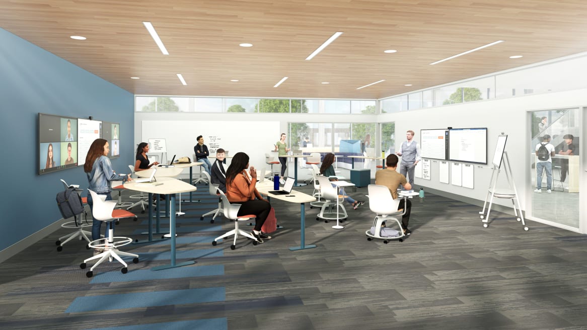 Modern Smart Classroom Environment