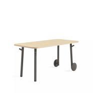 Mesa Steelcase plegable con ruedas - Mobiliario JMD