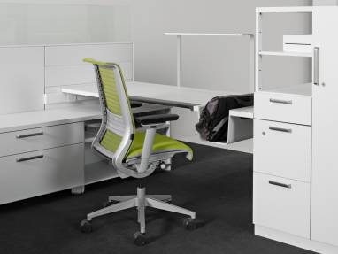 LED Personal Task Light in an Answer Workstation