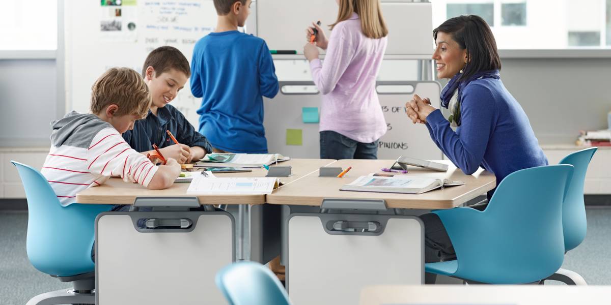 Verb Tables, Whiteboards, Instructor Lectern and Desk