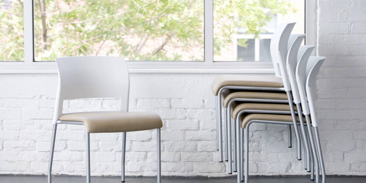 Steelcase top armless chair