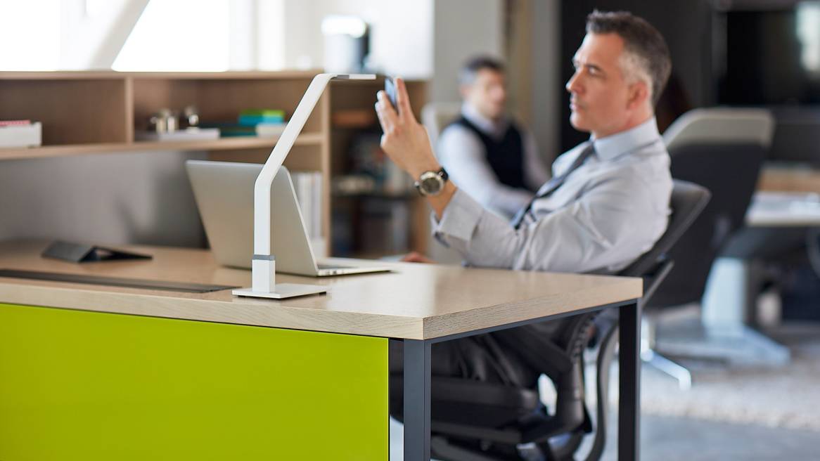 Elective Elements Freestanding Office Desk with Storage Steelcase