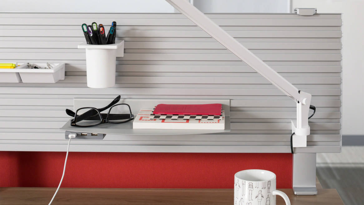 Slatwall Slatrail Desk Shelves Steelcase Slatwall