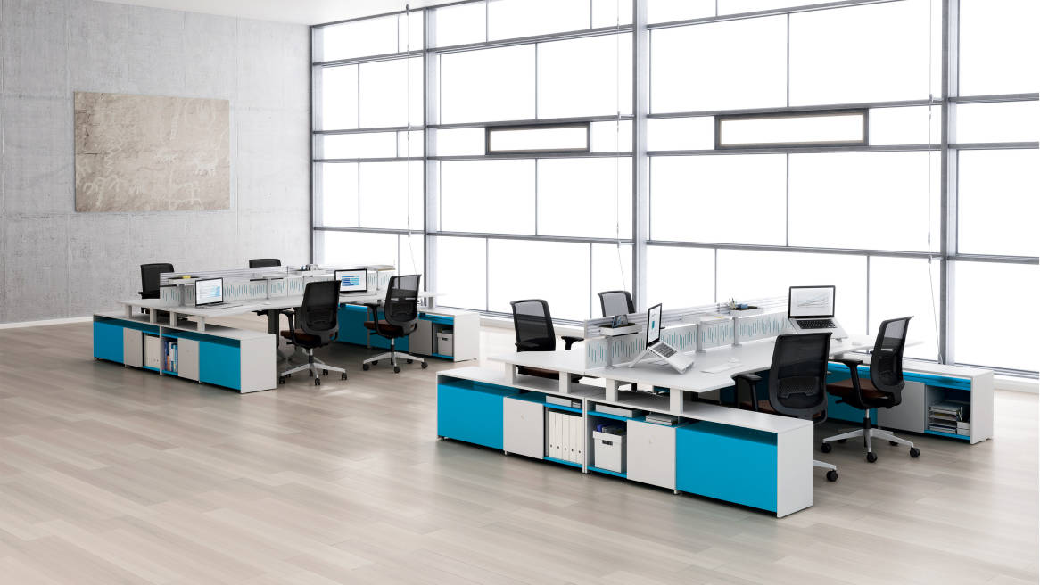 Fusion Desk Office Storage Solutions Steelcase