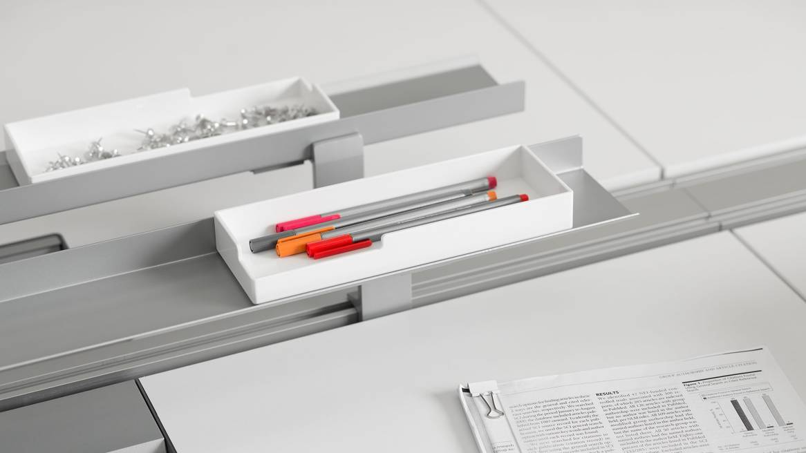 Soto Shelf Rail Desk Organizer Steelcase Soto Shelf