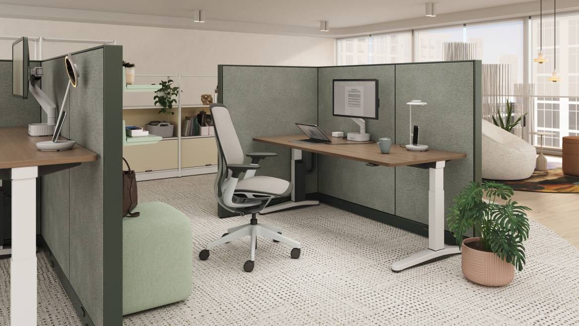 Steelcase Ology, la scrivania regolabile in altezza » OfficeSolutions