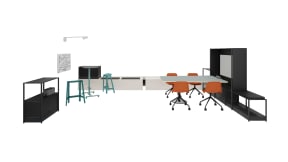 Steelcase Flex Perch, Steelcase Flex Active Frames, Viccarbe Maarten Chair, Steelcase Flex Collection, planning idea