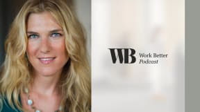 Work Better Podcast banner with Anya