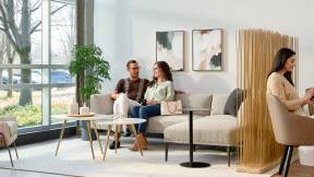 Patient waiting and lounge spaces that reflect the warmth of home rather than a sterile, clinical space can be conducive to calming patients and encourage more positive health outcomes.