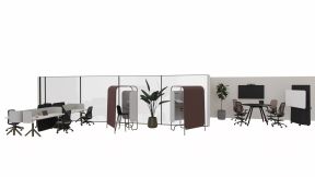 Steelcase Flex Kiosk, Steelcase Flex Collection HA Desk, Steelcase Flex Collection Boards & Screens, Steelcase Series 1 Task Chair, Steelcase Freestanding Screen, Steelcase Cavatina Bar Stool, Steelcase Karman Task Chair, Coalesse Potrero415, Steelcase Flex Acoustic Boundary,