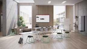 Steelcase Flex Rocker Stools in a learning environment