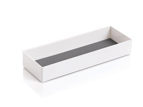 White long tray on a white background