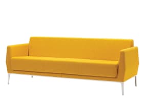 Yellow Visalia Three-Seat Lounge Seating