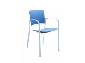 Blue Enea Stacking Chair
