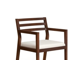 Sawyer Guest Chair with White Cushion