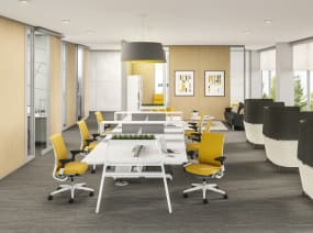 Gesture office chair by Steelcase at a desk