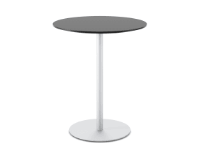 Montara650 Standing Height Table with round black top and metal base