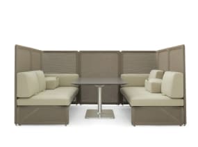 Lagunitas Booth Lounge Seating on white