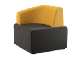 Dark gray and yellow B-Free Lounge