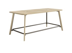 on-white image of a tall wooden Verlay table