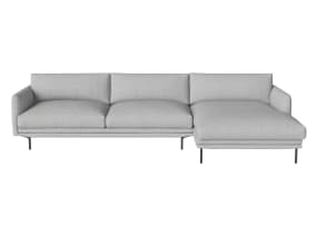 Lomi 2,5-Seater Sofa with Chaise Lounge Right on white background