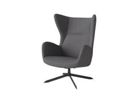 Solo Armchair with return swivel function on white background