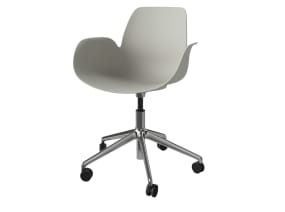 Seed Chair (Lounge Style) with 5-star base on white background