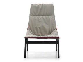 Ace Wood Base Lounge Chair on white background