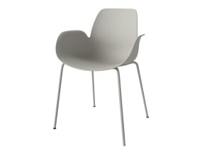 Seed Outdoor Chair with Armrest on white