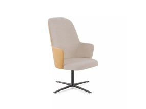 Chair with Flat Swivel Base on white