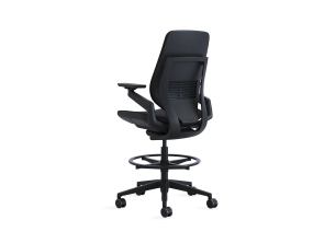 Black chair with the back view.