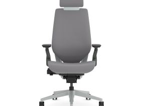 Gray chair with the front view.