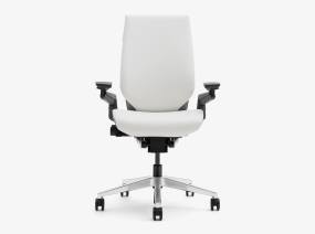 White chair with the front view.