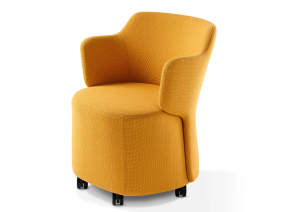 Orangebox Skomer upholstered armchair on a white background