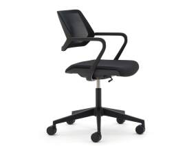 QiVi Conference Chair: 5-Star Base on Glides​ on a white background