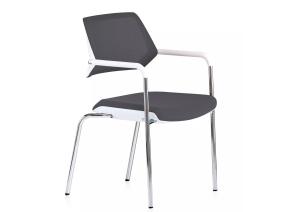 QiVi Side Chair: 4-Legs on Glides​ on a white background