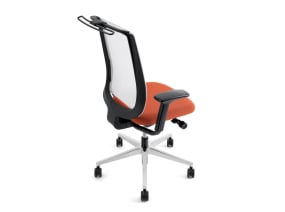 EMEA Reply Task Chair - Black Coat Hanger On White BAckground