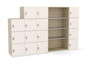 Steelcase Share It Lockers on white background