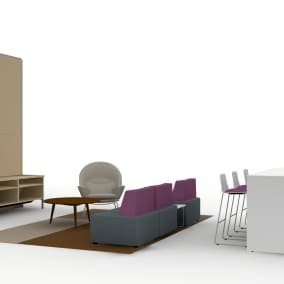 Social space for easy collaboration and informal discussions.