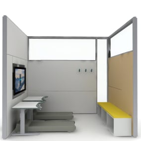 V.I.A, Walkstation, Surface Hub, Overfile Cabinet Planning Idea