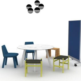 Groupwork Privacy Screens, CH53 Stool Planning Idea