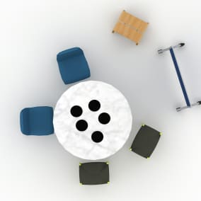 Groupwork Privacy Screens, CH53 Stool Planning Idea