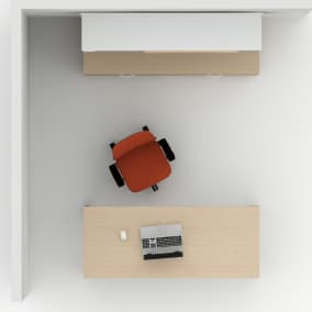 Amia Chair​, Elective Elements​, Universal Storage​, Universal Worksurface Planning Idea