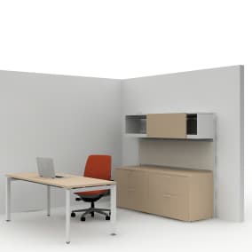 Amia Chair​, Elective Elements​, Universal Storage​, Universal Worksurface Planning Idea