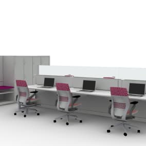 Workplace Solutions Digital Tool Planning Idea with Gesture chairs.