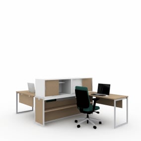 rendering of a workstation with reply chairs and Tour workspace