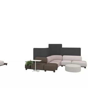 Coalesse Ensemble Lounge System, Coalesse Lagunitas Personal Table, COalesse Marien 152 Seating, Viccarbe Sistema Sofa