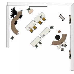 Steelcase Flex Rocker Planning Idea QY7CP4SP Plan Image