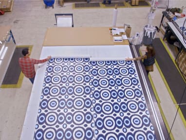 Designtex Textiles in a factory